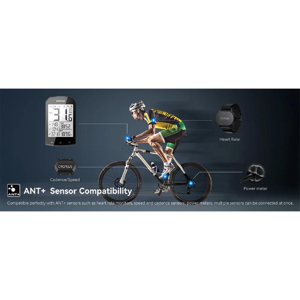 CYCPLUS M1 GPS Bike Computer Cycling Accessories Bicycle Speedometer BLE 5.0 ANT+ Cycle Ciclismo Kilometer Counter for Riding