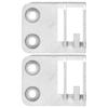 2Pcs MultiFunctional Sewing Machine Feed Dog EShaped Needle Plate 735081004 for JANOME