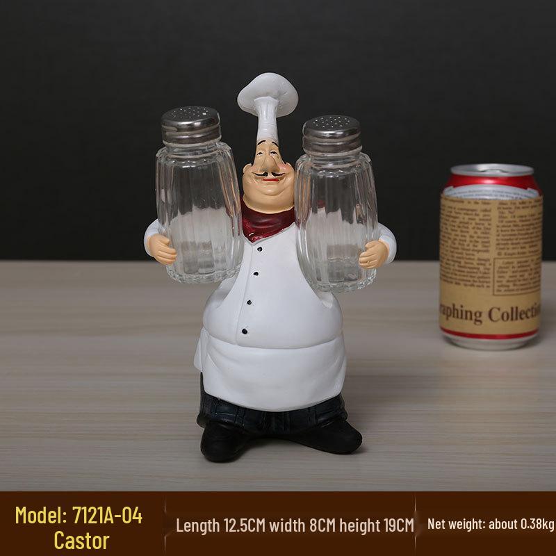 Creative Resin Chef Figurine for Home, Restaurant, or Cafe Decor