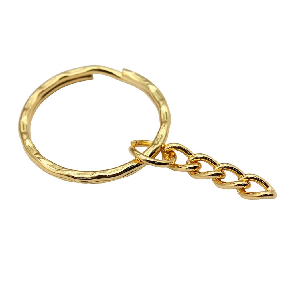 4 Colors 25mm 30mm Lobster Clasp Keychain With Extension Chain Jewelry Findings
