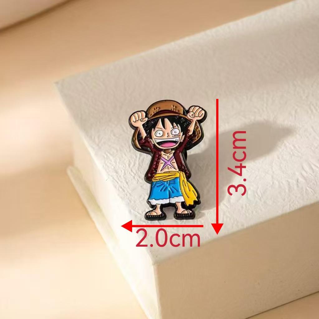 One Piece Anime Brooch Pin: Enamel Metal Badge for Clothing Decoration