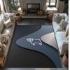 Alfombra de Terciopelo de Cristal con Estampado de Fútbol del Derby County, Cómoda Absorbente de Agua Antideslizante para Suelo Interior