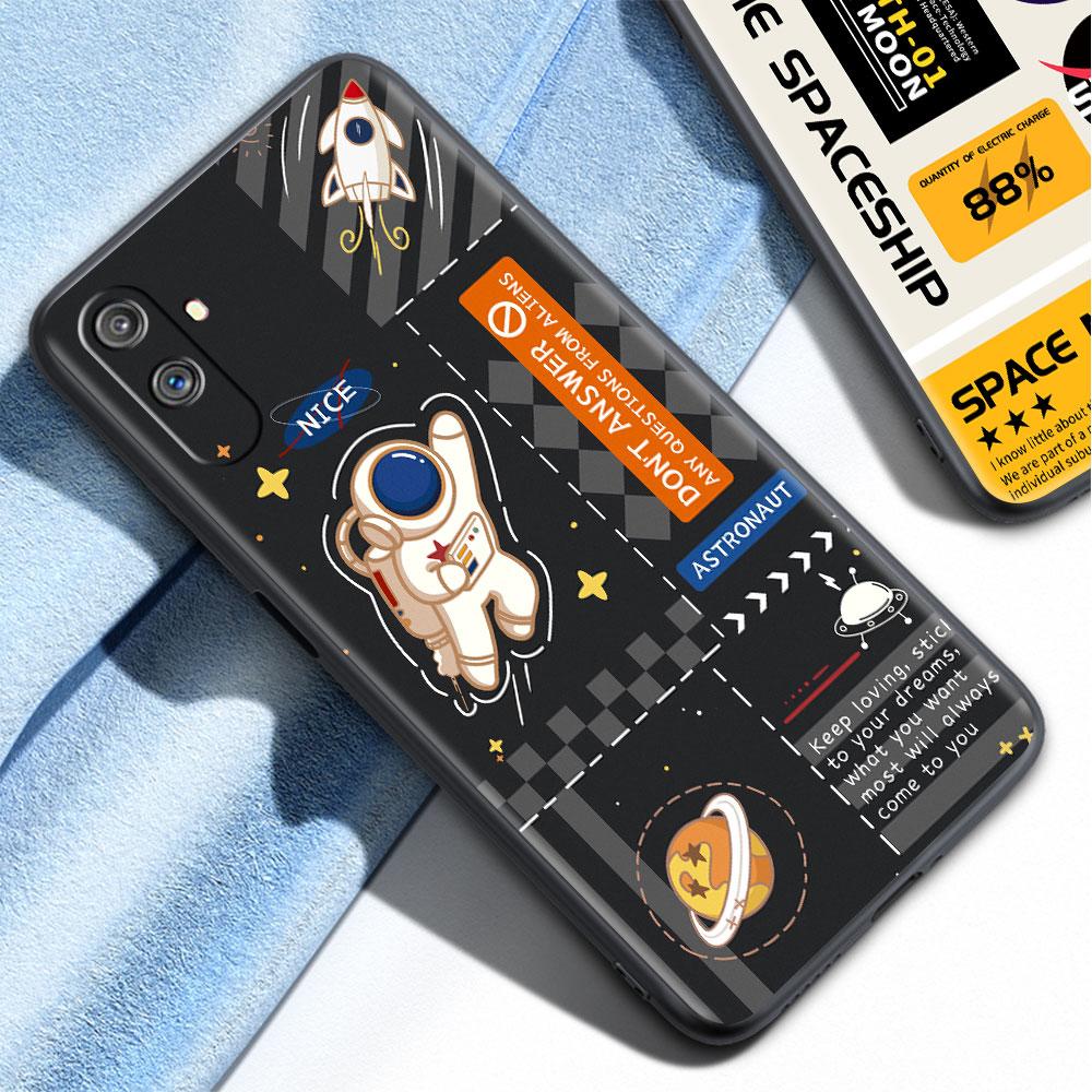 Soft Case For Oppo Realme 8 C21Y C21 GT Neo 2 Pro 3 7 9 Pro 8i 6 C11 9i C35 C15 Master C12 C3 Phone Cover Fashion Cool Astronaut