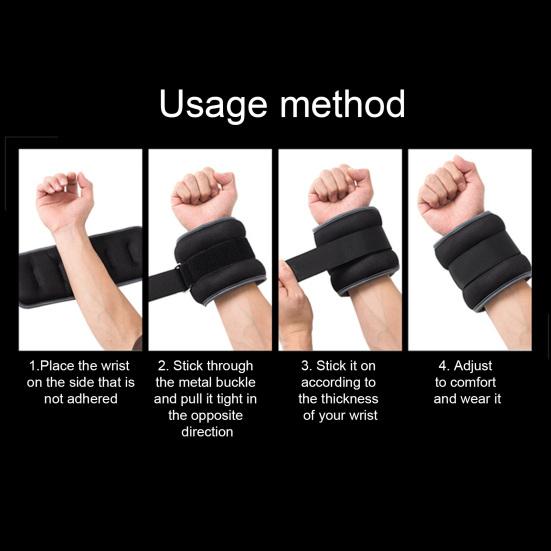 1 paio di sacchi di sabbia portanti regolabili e indossabili, con pesi, per uomini e donne, per danza, corsa, allenamento, caviglia, polso, braccialetto