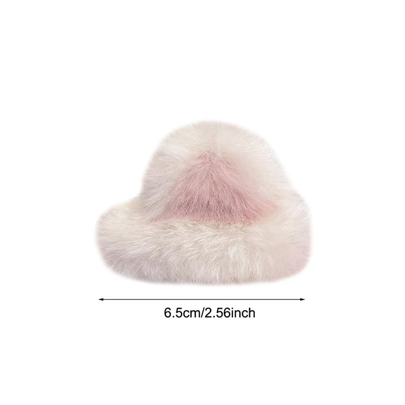 1 Pc Girls Cartoon Fluffy Hairpin Ladies Sweet Style Cat Ear Shape Side/Top Bangs