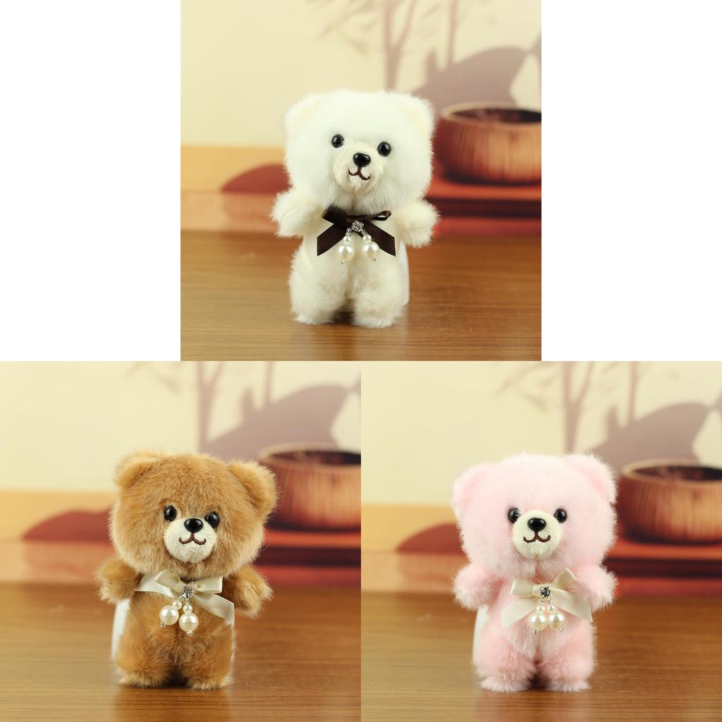 Plush Bear Keychain Toy With Pp Cotton Filling For Kids And Adults