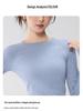 Women's Seamless Knit Yoga & Pilates Slimming Long Sleeve Top with Finger Cots