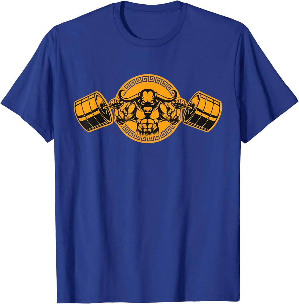 Minotaur Weightlifting Gym Fitness Workout TShirt 100 Cotton ONeck Summer Short Sleeve Casual Unisexs Tshirt Size S3XL