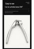 Stainless Steel Zinc Alloy Garlic Press & Masher - Multifunctional Kitchen Tool