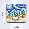 Norway Souvenirs Northern Europe Fridge Magnets Iceland Arctic Finland Aurora Refrigerator Stickers Home Decor Wedding Gifts
