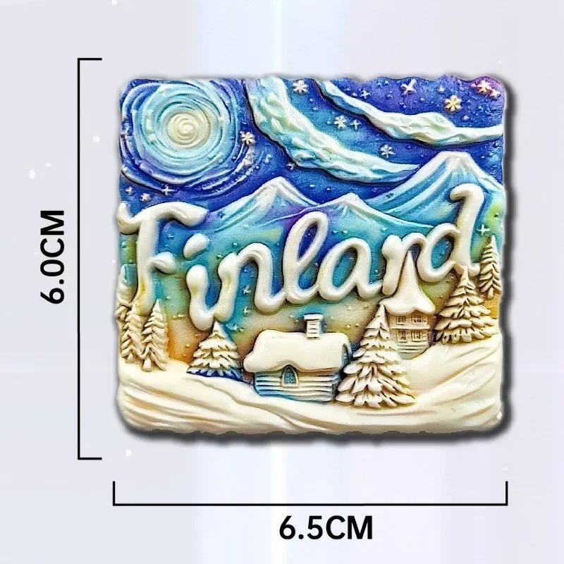 Norway Souvenirs Northern Europe Fridge Magnets Iceland Arctic Finland Aurora Refrigerator Stickers Home Decor Wedding Gifts