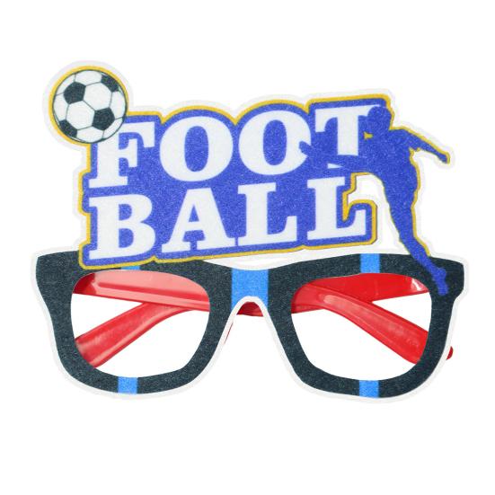 Football Glasses, Soccer Themed Decorative Glasses, Lightweight Paper Frame Party Props, for Fan Gatherings And Team Building