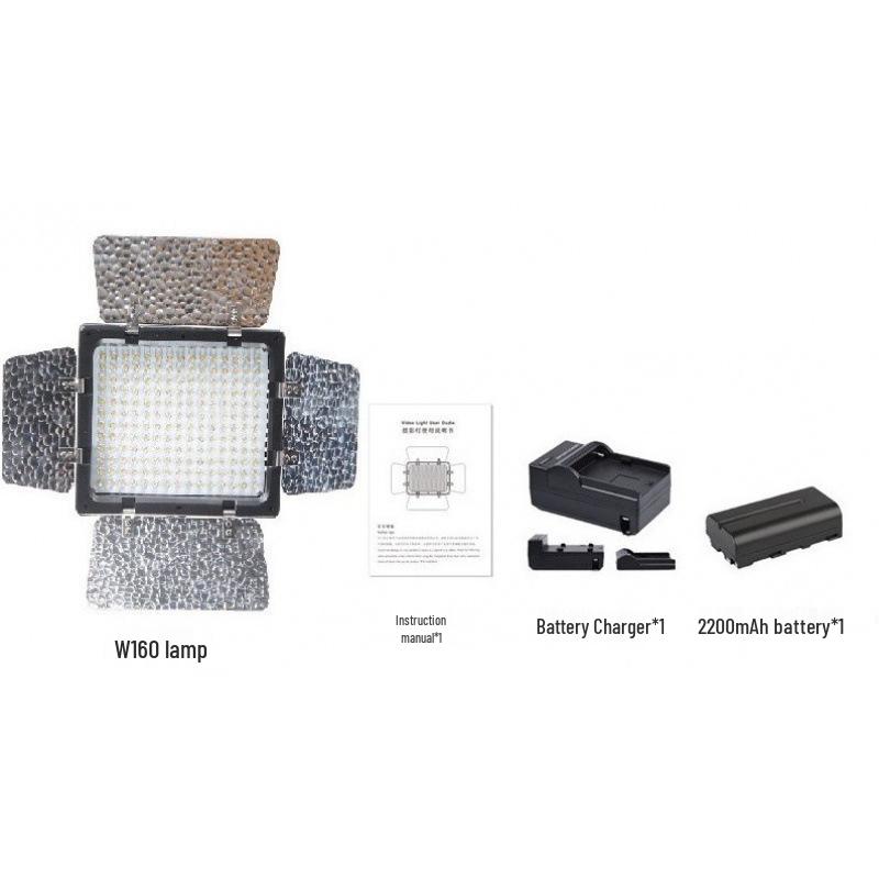 7VLOGLITE WS160 LED Fill Light for DSLR Photography and Interviews