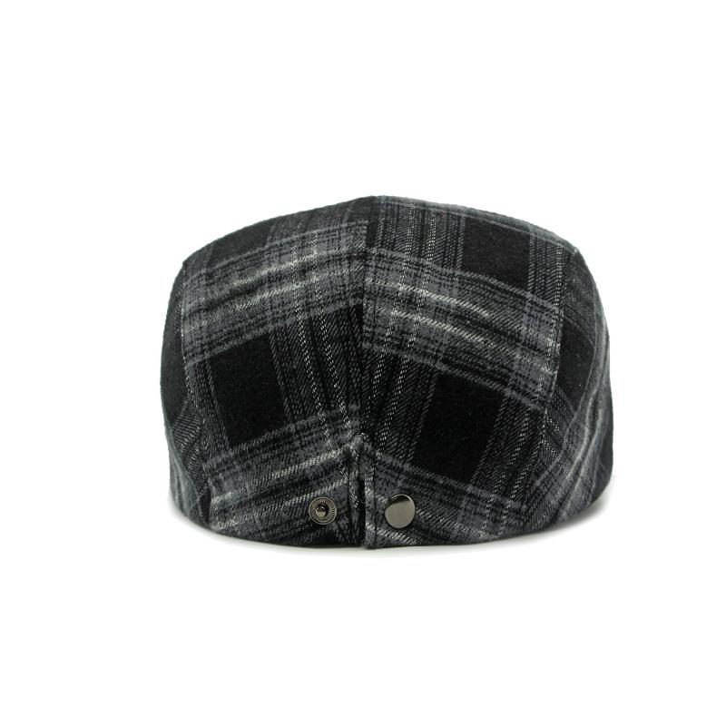 Pălărie de primăvară Pălărie carouri pentru femei Beretă retro Pălărie cu cozoroc britanică pentru bărbați Pălărie de pictor Pălărie cu cozoroc