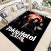 Tokio Hotel Rocková Kapela Bill Kaulitz Koberec Rohožka pro Domov Obývací Pokoj Ložnice Pohovka Rohožka Dekor, Dětský Koberec Protiskluzová Podlahová Rohožka