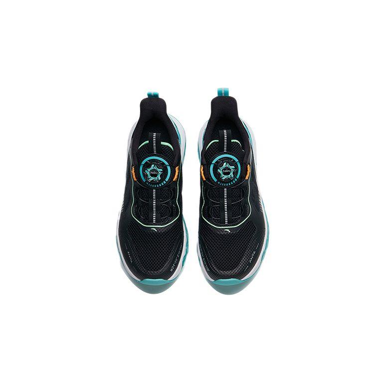Anta Energy Ring Wear-Resistant Non-Slip Running Shoes Kids Sneakers Black Green 312225535-4