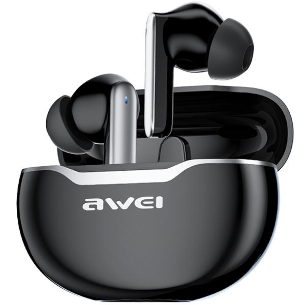 Słuchawki Bluetooth 5.3 AWEI T50 TWS z stacją dokującą Czarne