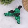 2 Way Garden Water Pipe Connectors Pipe Adapter Y Shape Hose Splitter Valve Three Way Plastic Valve With Switch