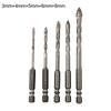 High Speed Eccentric Drill Bit Set for Glass Tiles 5pcs Tungsten Steel Alloy