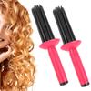 Portable Hair Fluffy 2pcs Round Hair Brush Anti‑Slip Hair Curler 17 Comb Teeth Hairstyling Tools Travel Personal Use for Home Hair Salon