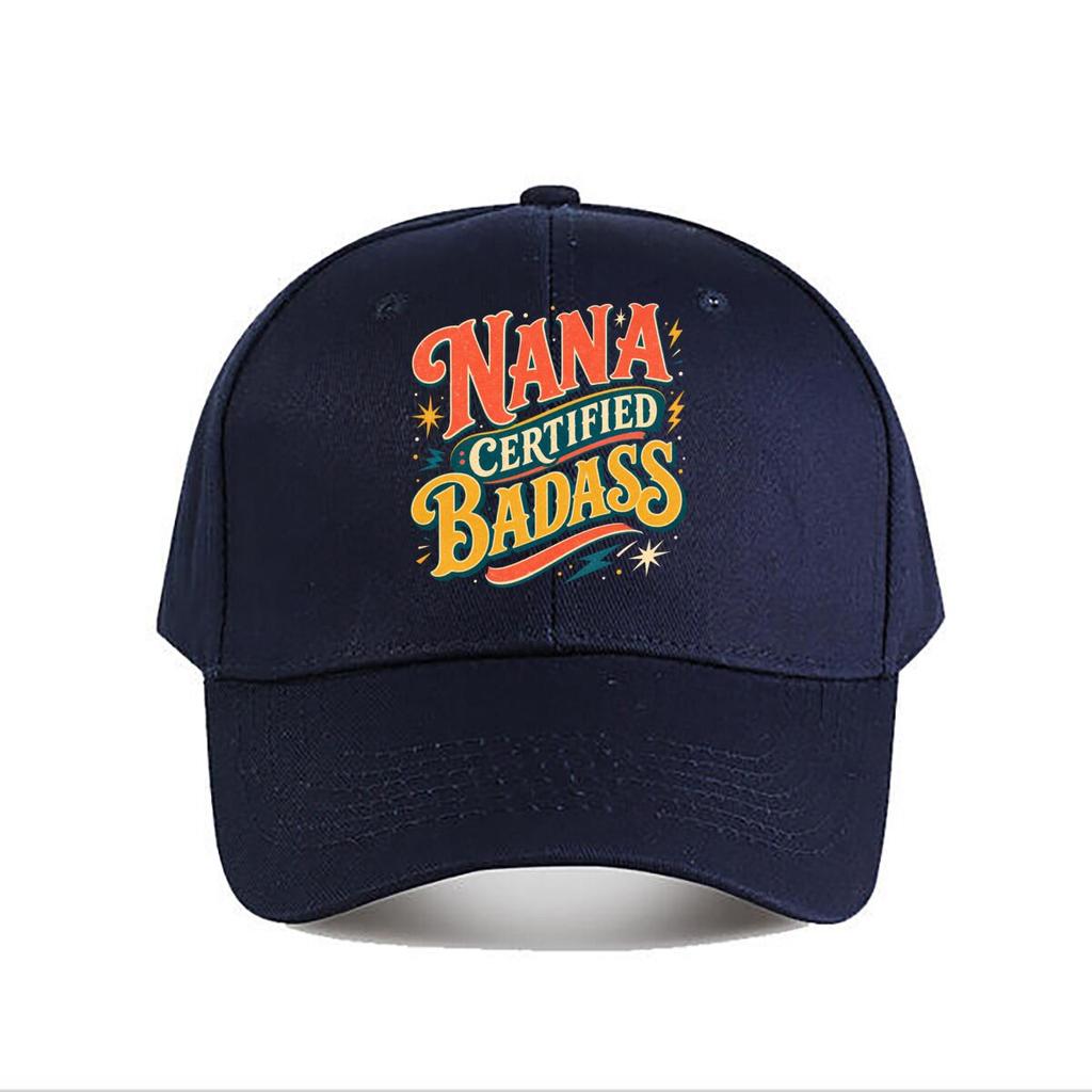 Nana Certified Badass Retro Letterin Baseball Cap Fashion Outdoor Sports Sunhat Unisex Snapback Cap Womens