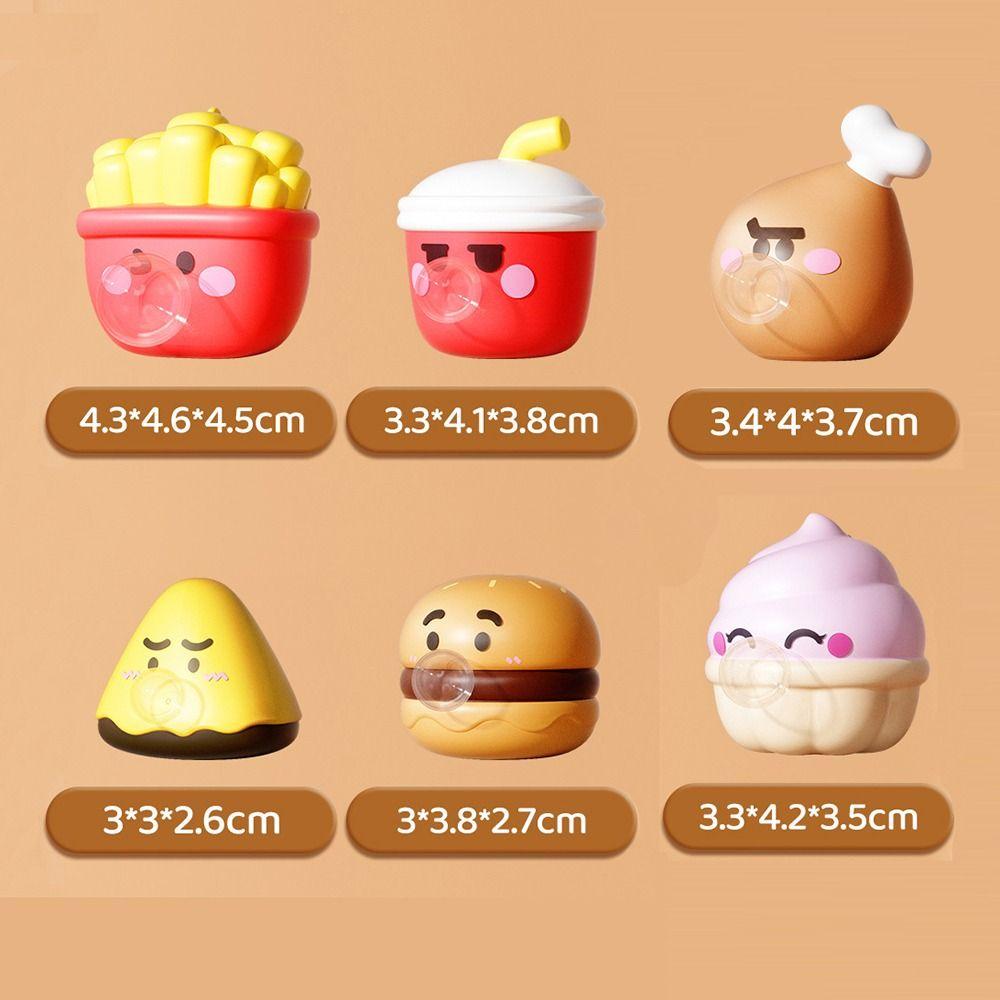 Silicone Pop Bubble Squeeze French Fries Hamburger Quick Rebound Stress-relieving Relaxation Relieve Anxiety Spit Bubbles