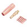 0.8mm MIG Welding Torch Parts Gas Nozzle Diffuser Contact Tips Replacement for Magnum 100L K530