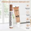 SEISSO Furniture Repair Kit For Scratched Wood Material Marker Pen 12 Color Furniture Touch-Up Pen Wood Filler Upgraded Wood Repair Kit Repair Wooden