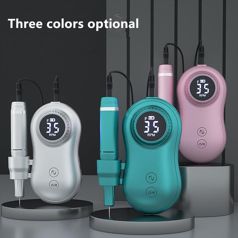 Polizor de unghii 35000rpm instrument pentru unghii Polizor de unghii reincarcabil Polizor electric portabil Afisaj LCD