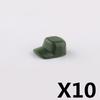 US Soviet British Soldier Figures Helmet M1ssh40 M3 Beret Military Accessories Building Blocks Toys For Children J004