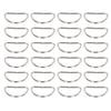100 Stück Metall D-Ringe Glattere Oberflächen Klassischer Look Metallringe Schnalle für DIY Gürtel Gepäckgurte Handtaschen Rucksäcke