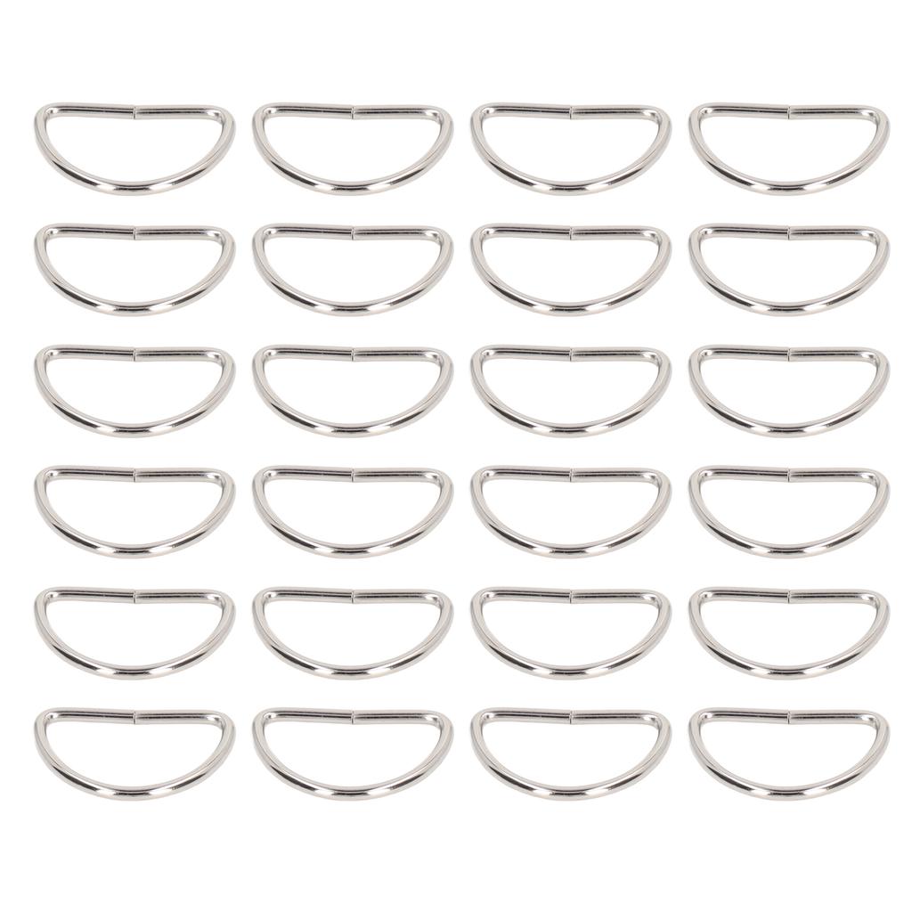 100 Stück Metall D-Ringe Glattere Oberflächen Klassischer Look Metallringe Schnalle für DIY Gürtel Gepäckgurte Handtaschen Rucksäcke