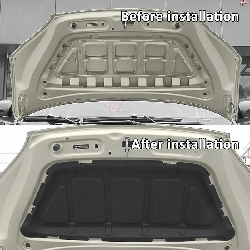 Motorhauben-Geräuschdämmung für Mercedes Benz Vito W447 2015-2024 Hitzeschutz-Baumwolle Auto-Feuerschutzmatte Innenraum-Zubehör Hitzeschilder 2