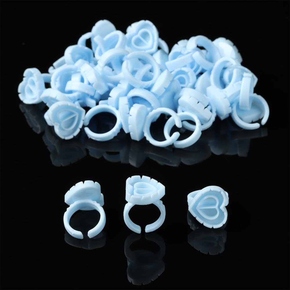 

Blossom Eyelashes Extension Plastic Disposable Lash Glue Glue Rings Glue Cups рожевий