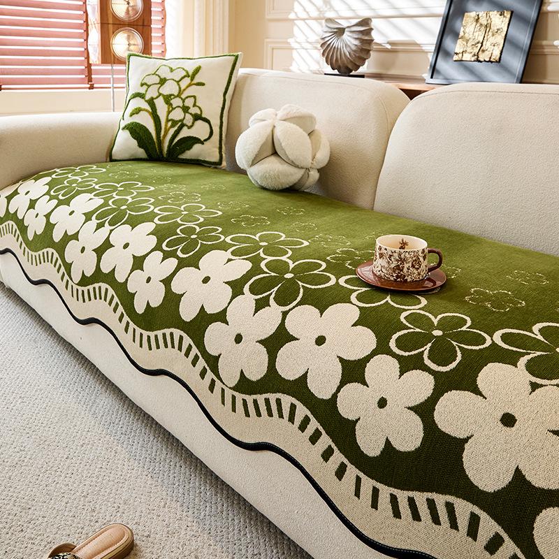 

Новая подушка для дивана нестандартной формы 2025 года, универсальная для всех сезонов, фиксированная нескользящая и грязеотталкивающая подушка сиденья, прямой рядный неровный чехол для дивана 70*70cm