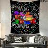 Among Us Wall Tapestry Aesthetic Wall Hanging Printed Fabric Blanket Decorative Tapestries for Bedroom Living Room Home Decor