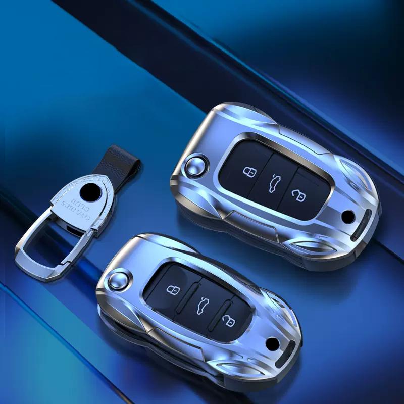 Metal Car Remote Key Cover Case Holder Protector Shell Fob for VW Volkswagen T-ROC Golf 7 Polo Tiguan T-Cross Jetta EOS Beetle