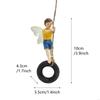 62KD Miniature Swing Fairy Figurine Garden Decorations Outdoor Indoor