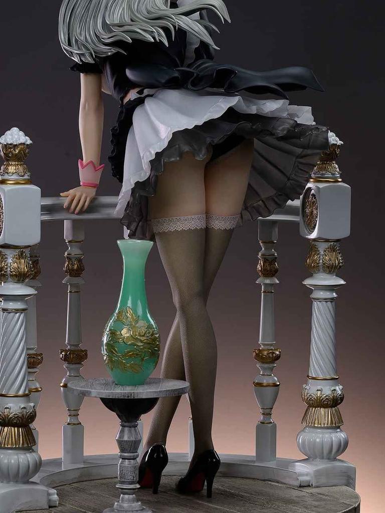 Kaitendo Holiday Maid Monica Tecia Scale Cold Cast Painted Complete Figure (Pedestal Marble) 1/4