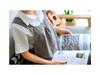 Retro Floral Cotton Linen Apron - Japanese & Korean Style, Comfortable Women's Bib with Printed Logo
