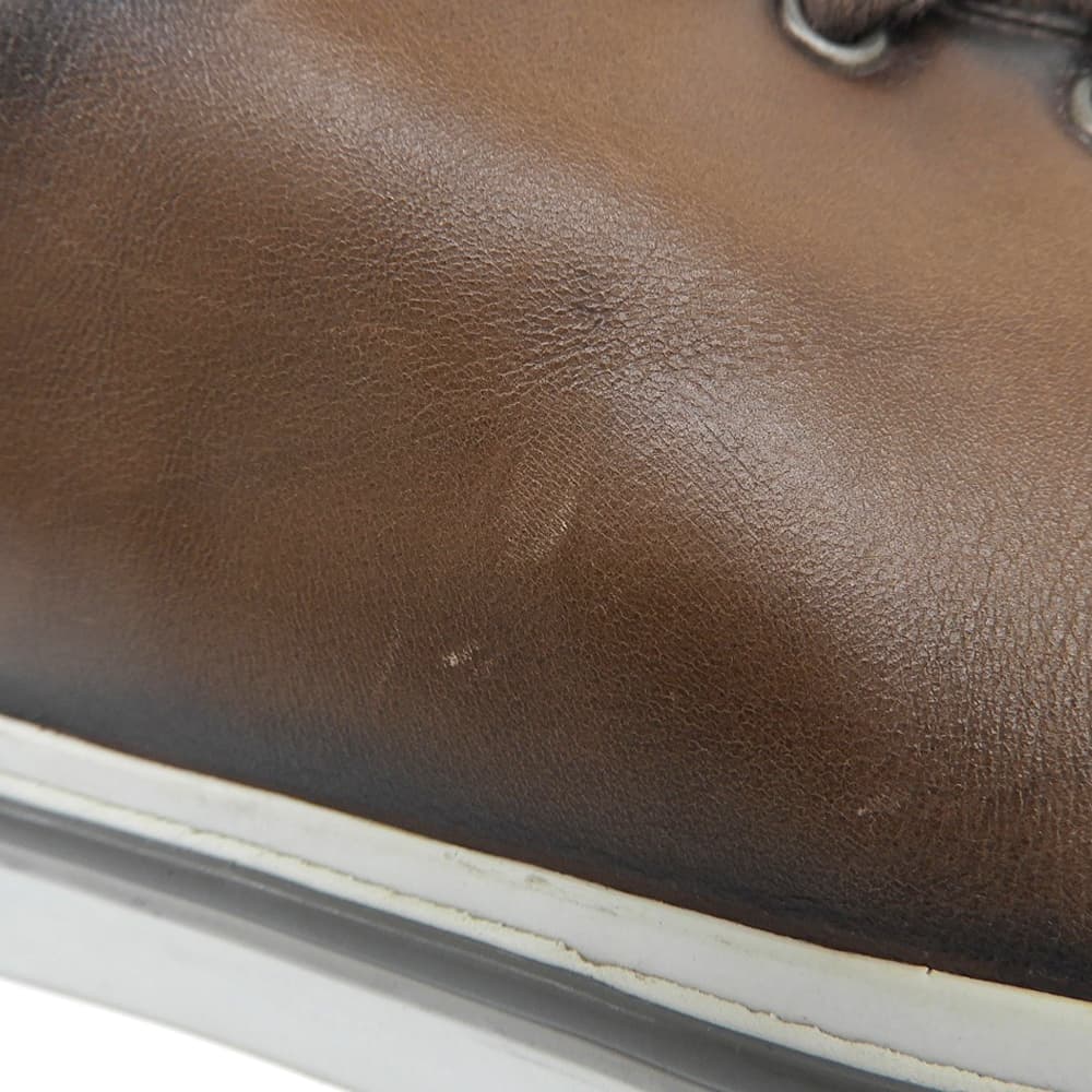 berluti Playtime Leather Sneakers, Men's, Brown, Size 9 shoes 9 BrownUsed