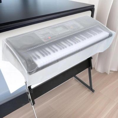 Piano Keyboard Cover Clear Keyboard Dirt Proof Cover Foldable Dustproof Waterproof 88/61/76 Keys Protector for Classroom Music