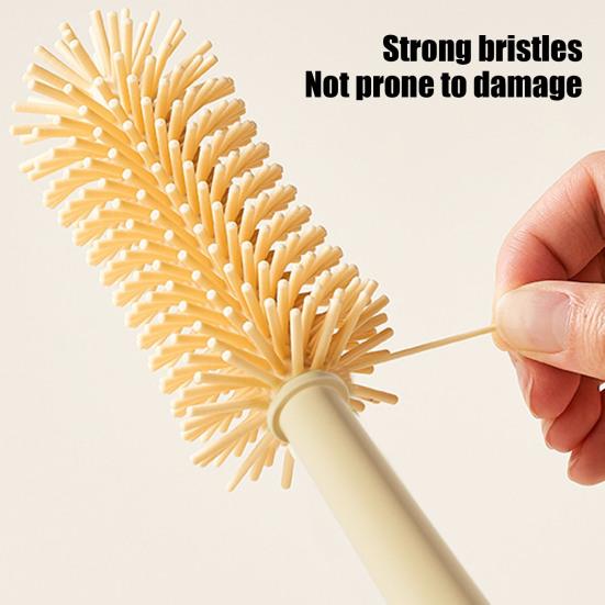 5-In-1 Multi-functional Cup Cleaning Brush Cartoon Boot Long Handle Silicone Brush Baby Bottle Cup