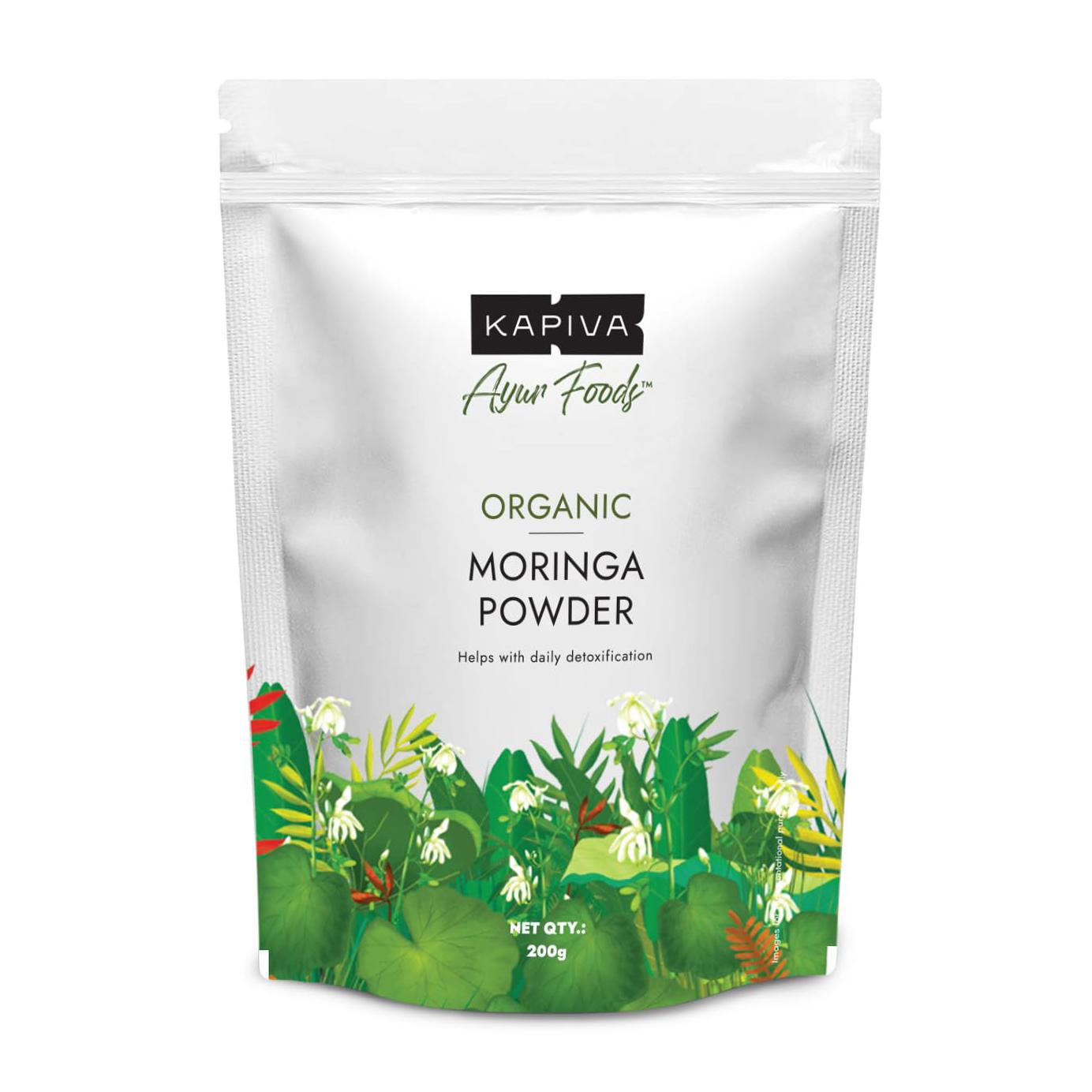 

Порошок органічної Морингі (200 г), Organic Moringa Powder, Kapiva