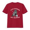 Vintage Funny Raccoon Even Baddies Get Saddies Slogan Streetwear Print Casual T Shirt vintage Washed designer clothes Versatile