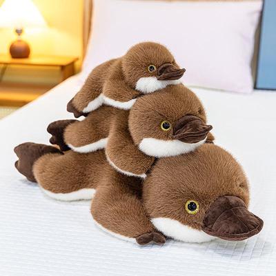 Lie-Down Platypus Plush Toy Pillow: Stuffed Animal Companion for Kids' Birthdays
