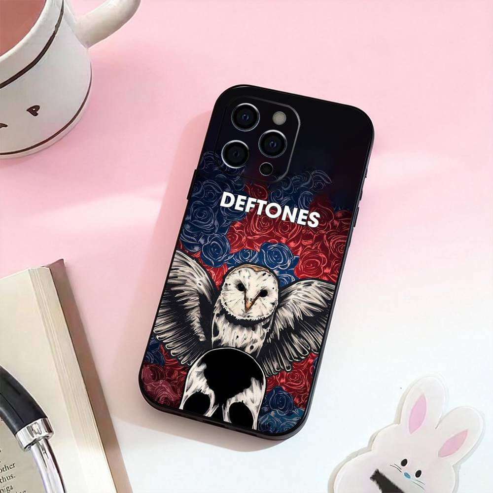 

D-Deftones Band Phone Case For iPhone 17,16,15,14,13,12,11 Plus,Pro,Max,XS Silicone Soft Cover iPhone15promax