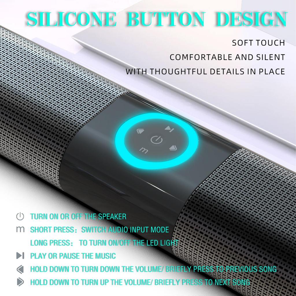 Wireless Bluetooth Sound Bar Speaker System Super Power Sound Speaker Wired Wireless Surround Stereo Home Theater TV Projector
