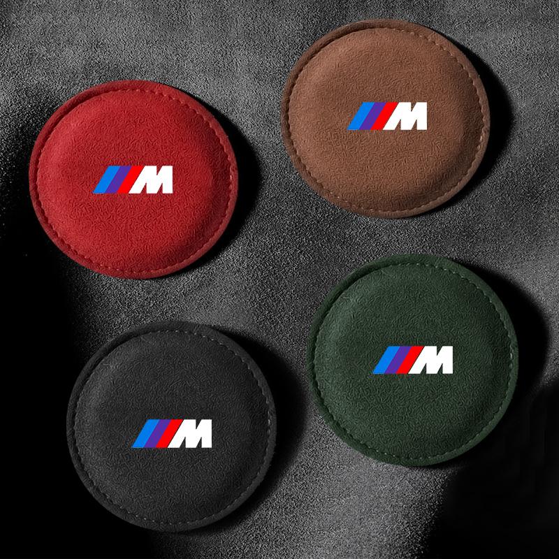 M Logo Car Coaster Water Cup Seat Cushion Anti Slip Pad For BMW X6 X1 X2 X3 X4 X5 X7 E46 E39 E90 E36 E60 E34 E30 F30 E71 F10 F10 F11 F30 E34 E92
