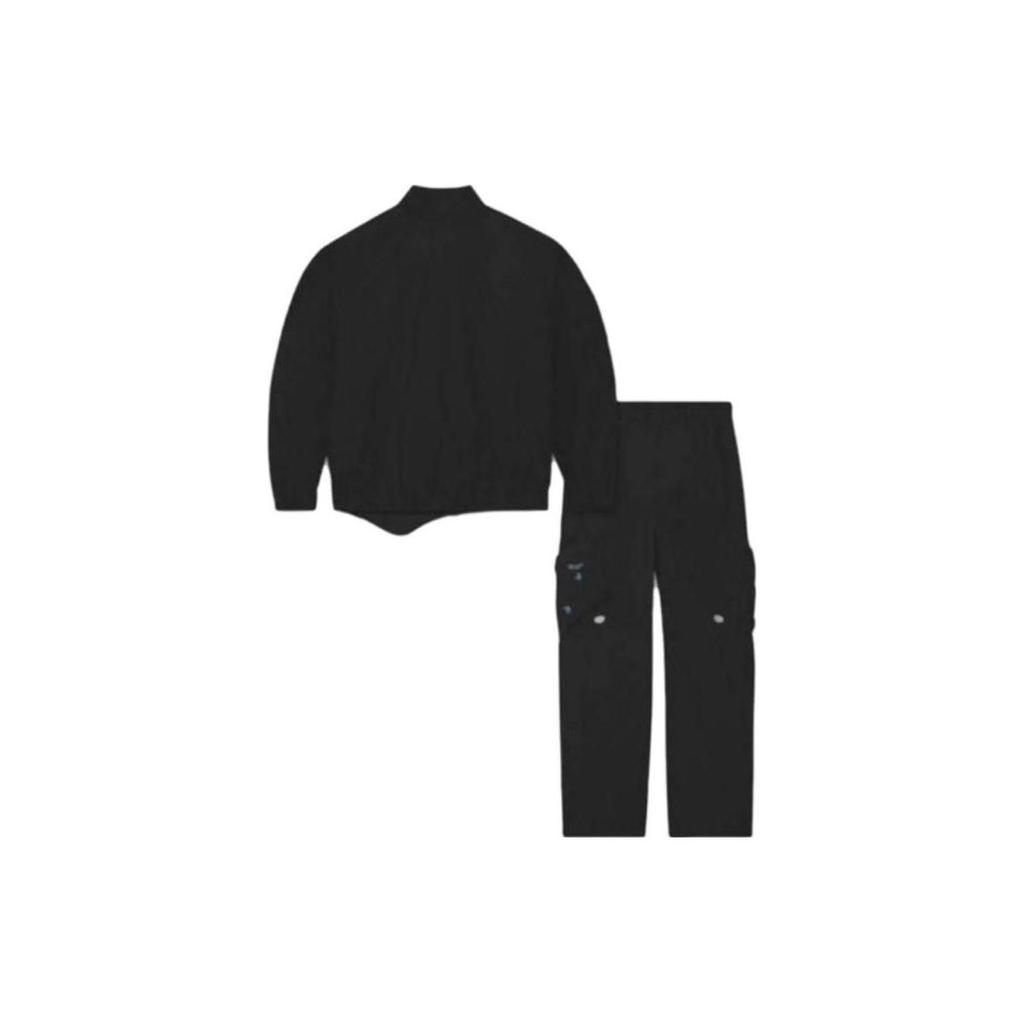 Nike X Off-White FW22 Asymmetrical Hem Waterproof Functional Tracksuit Men Tracksuit Black DN1705-010